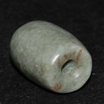 Antike schöne Celadon Jade Perle vermtl. Han Dynastie